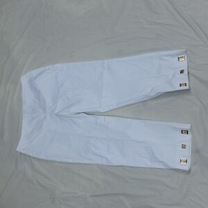 Jones New York White Straight Leg Pants